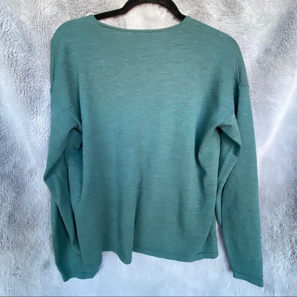 NEW Eileen Fisher 100% Wool Boxy Sweater - Picture 2 of 9